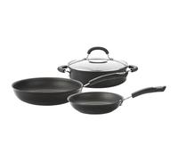 Circulon Total Skillet & Shallow Casserole Dish Non Stick Cookware - Pack of 3 in Black Circulon Black
