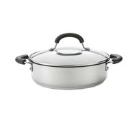 Total Stainless Steel Non-Stick Induction Shallow Casserole & Lid - 2.8L or 4.9L