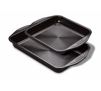 Circulon Ultimum Black Rectangle Carbon Steel Dishwasher Safe Non-Stick Roast And Bake Set Pack Of 2