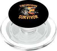 Circumcision Survivor Funny Oddly Specific Cat Meme Cats PopSockets PopGrip for MagSafe