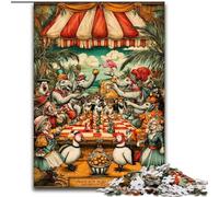 Circus Animals 1000 Piece Jigsaw Puzzles for Adults, for And 14 Years And over Brainteaser Family Games Christmas Birthday Gifts (26x38cm)