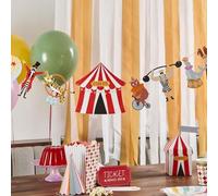 Circus Card Garland Hanging Banner - 3m Funfair Party Decoration for Birthdays and Celebrations