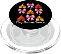 Circus Carnival Tent Mom Mother's Day Tiny Human Tamer PopSockets PopGrip for MagSafe