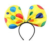 Circus Clown Headband PolkaDots Bowtie/Hat Hairband Cosplay Costume Headpiece for Adult Kids Stage Props Funny Headwear