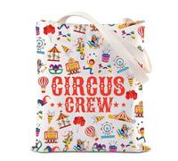Circus Crew Gift Circus Monkeys Staff Tote Bag Carnival Lover Gift Clown Showman Shoulder Bag Ringmaster Gift (Circus Crew)