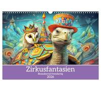Circus fantasies - Enchantingly strange UK-Version (Wall Calendar 2026 DIN A3 Landscape), CALVENDO 12 Month Wall Calendar