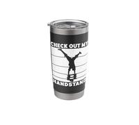 Circus Graphic Check Out My Handstand Circus Performer Stainless Steel Insulated Tumbler