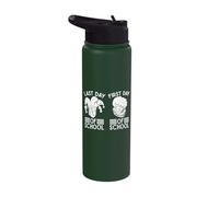 Circus Graphic Last & First Day of School Circus Performer Stainless Steel Insulated Water Bottle
