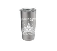 Circus Graphic Summer Night Circus Light Circus Performer Stainless Steel Insulated Tumbler