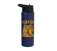 Circus in My Genes Circus Performer Costume Men Women Kids Stainless Steel Insulated Water Bottle
