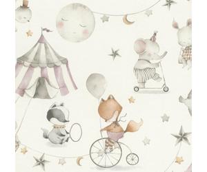 Circus Kids World In Pink Non-Woven Wallpaper Rasch 301922