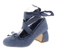 Circus NY by Sam Edelman Women's Della Pump, Stone Wash Blue Fringe, 6 UK