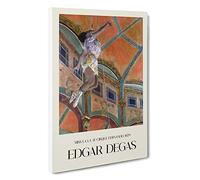 Circus Performer Miss La Edgar Degas Canvas Print | Gallery Wrapped 30mm Frame Wall Art | 30x20 inches | Ready to Hang | Impressionist Picture | Living Room Bedroom Lounge Office