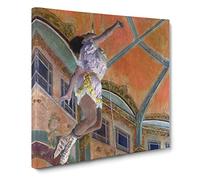Circus Performer Miss La La by Edgar Degas Canvas Print | Gallery Wrapped 30mm Frame Wall Art | 20x20 inches | Ready to Hang | Impressionist Picture | Living Room Bedroom Lounge Office