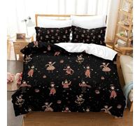 Circus Performers-Vintage Whimsical Pattern Duvet Cover Sets 3 PCS Hotel Quality Quilt Cover Bed Sets Bed Covers with Pillowcases with Zipper Closure Breathable Stylish Comforter Double（200x200cm）