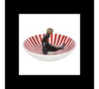 Circus Seal Ring Trinket Dish With Golden Ball On Stripes