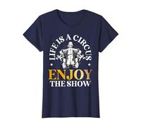 Circus Staff Circus Lover Carnival Acrobats Ringmaster T-Shirt, Women, Navy Blue, Large