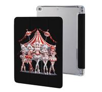 Circus Staff Pinup Cute Protective Case Compatible for IPAD 2017/2018/Air1/Air2 (9.7in) Trifold Tablet Cover Non-Slip Cases