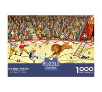 Circus Tent Disaster Wooden Jigsaw Puzzle Waterproof 1000 Piece Puzzles for Adults Challenging And Brainteasing Home Decoration