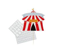 Circus Tent Themed Cake Topper for Celebrations and Parties