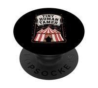 Circus Tiny Human Tamer Carnival PopSockets Adhesive PopGrip