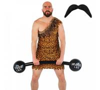 Circus Weightlifter Costume I Love Fancy Dress Brown XS