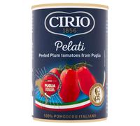 Cirio Peeled Plum Tomatoes 400g - 12-Pack - 100% Italian Pomodoro, Sun-Ripened in Puglia