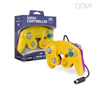 Cirka Wired GameCube Controller for GameCube(GC) / Wii - Yellow Purple | Dual Analog Joysticks, Vibration Feedback, Pressure-Sensitive Buttons