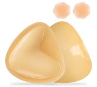 CIRLOSO Sticky Bra Push Up - Double Sided Adhesive Bras Inserts,Instant Lift Bra Pads for Enhanced Cleavage, Beige, 1