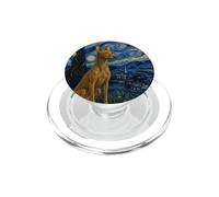 Cirneco dell'Etna Dog Van Gogh Starry Night PopSockets PopGrip for MagSafe