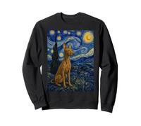 Cirneco dell'Etna Dog Van Gogh Starry Night Sweatshirt