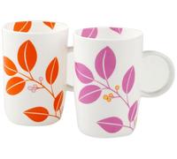 Ciroa Fronds Set of Two Fine Bone China 350ml Mugs