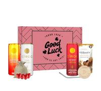 Ciroc Good Luck Gift Set - 3 x 250ml Ciroc Cans, Chocolate Hearts - Mr Filberts Snacks | Cocktail Gift Box | Alcohol Gift for Him or Her