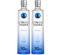 Cîroc Premium Vodka | 40% vol | 70 istilled 5 Times | Exceptionally Smooth | Fresh Citrus Flavour | Packaging May Vary (Pack of 2)
