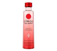 Cîroc Red Berry Flavoured Vodka | 37.5% vol | 15x5cl Ultra-Premium Vodka | Distilled 5 Times | Red & Wild Berries | Delicious & Elegantly Smooth