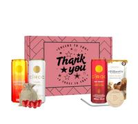 Ciroc Thank You Gift Set - 3 x 250ml Ciroc Cans, Chocolate Hearts - Mr Filberts Snacks | Cocktail Gift Box | Alcohol Gift for Him or Her