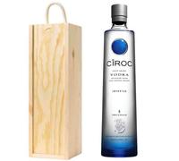Ciroc Vodka in Pine Wood Gift Box with Hand Crafted Gifts2Drink Tag