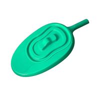 Cirraorive 1 Piece Adult Bedpan Bedpan with Handle Fitting Lid Portable Toilet Bowl for Old Man Comfortable Easily to Clean Emergency Device Suitable for, Green
