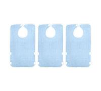 Cirraorive Adult Bib, Adjustable Terry Cloth Clothing Protector, Comfortable, Waterproof for Seniors, Men, Women, Dining Room, Care, Blue Waterproof