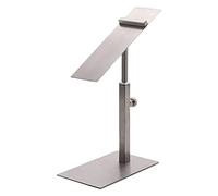Cirraorive Display for Shoe Rack Stand/Modern Stainless Pallet Stand Shoe Riser Shelf/for Men Leather Shoe Sandals Shop, Matte Silver