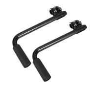 Cirraorive Extension Push Handle Extender Attachment Accessory with Knurled Clamp and Stainless Steel Structure for Secure Mounting Suitable for Caregivers use Home Mobility, Black