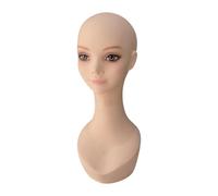 Cirraorive Female Mannequin Head with Shoulder Holder for Hat Eyeglasses Making