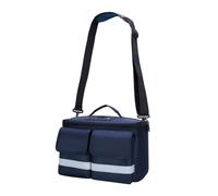 Cirraorive First Aid Pouch Portable Organizer Waterproof Shoulder Bag Multi-Compartment Storage Bag Suitable for family travel workplace, dark blue