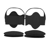Cirraorive Foot Arch Pad Set Arch Support Insert Gel Shoe Removable Massage Pad Adjustable Compression Band Silicone Nylon Material Suitable for Flat Feet, Black
