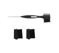 Cirraorive Hair Styling Comb Eyebrow Brush And Comb Teasing Pin Tail Grooming Tool Removable Double Ended Design Lightweight PP Material Suitable for, Black