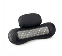 Cirraorive Heating Massage Pillow Memory Foam Cushion Neck Support Headrest Warmer Targeted Heat with Visible Light Points and Easy Side Controls Suitable for Office Home Travel Driving
