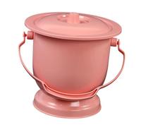 Cirraorive Household Spittoon Chamber Pot Potty Bucket Urinal with Lid Portable Handle PP Material Covered Odor Control Suitable for Elderly Children Bedside HOM, Pink