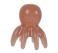 Cirraorive Massage Comb Head Portable Resin Manual Massage Tool Acupressure Hair Caring Tool Suitable for Women Men Office Home Travel, Light Brown