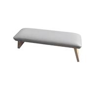 Cirraorive Nail Arm Rest Manicure Hand Foldable Leather Footstool Soft Sponge Support Nail Tool Suitable for Professional Salon Home Users, gray