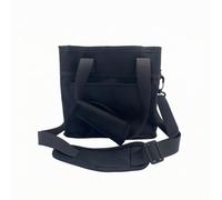 Cirraorive Polyester Insulated Tote with Pockets Multi Pocket Cylindrical Beverage Cold Storage Bag Adjustable Reusable Drink Holder with Pockets, Black